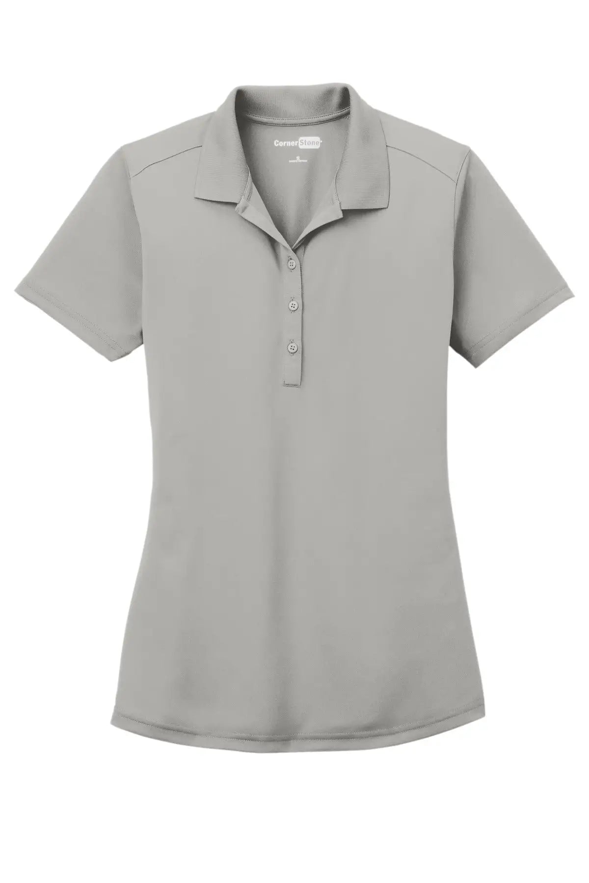 Cornerstone Cs419 Women’s Select Lightweight Snag-proof Polo - Light Gray