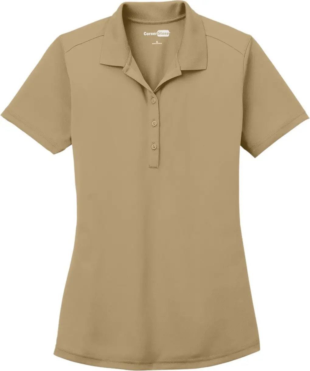Cornerstone Cs419 Women’s Select Lightweight Snag-proof Polo - Tan
