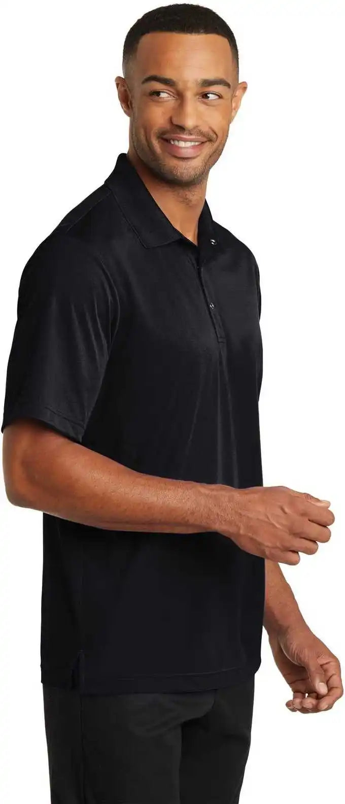 Cornerstone Cs421 Micropique Gripper Polo - Black