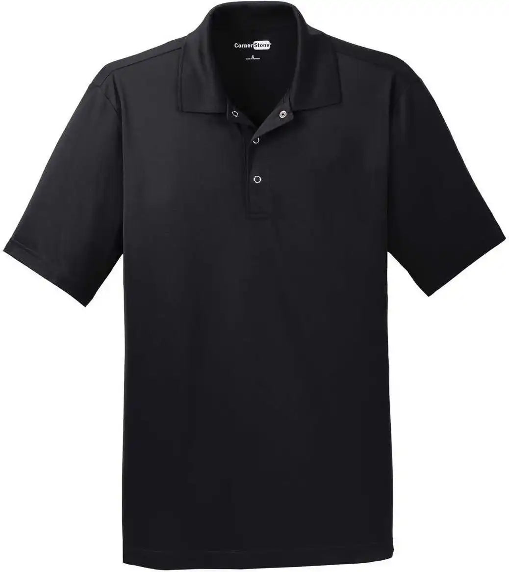 Cornerstone Cs421 Micropique Gripper Polo - Black