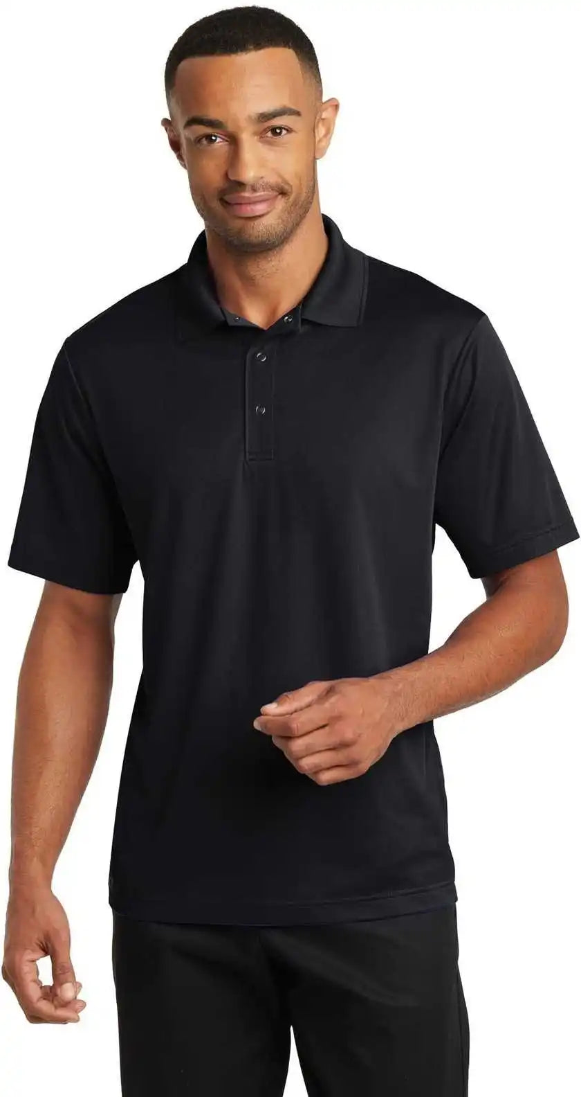 Cornerstone Cs421 Micropique Gripper Polo - Black