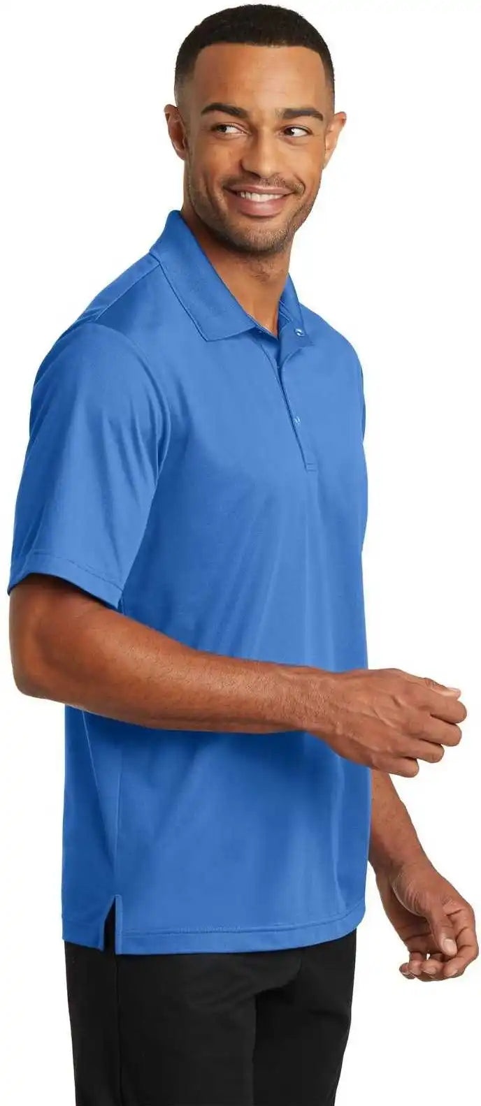 Cornerstone Cs421 Micropique Gripper Polo Blue Lake