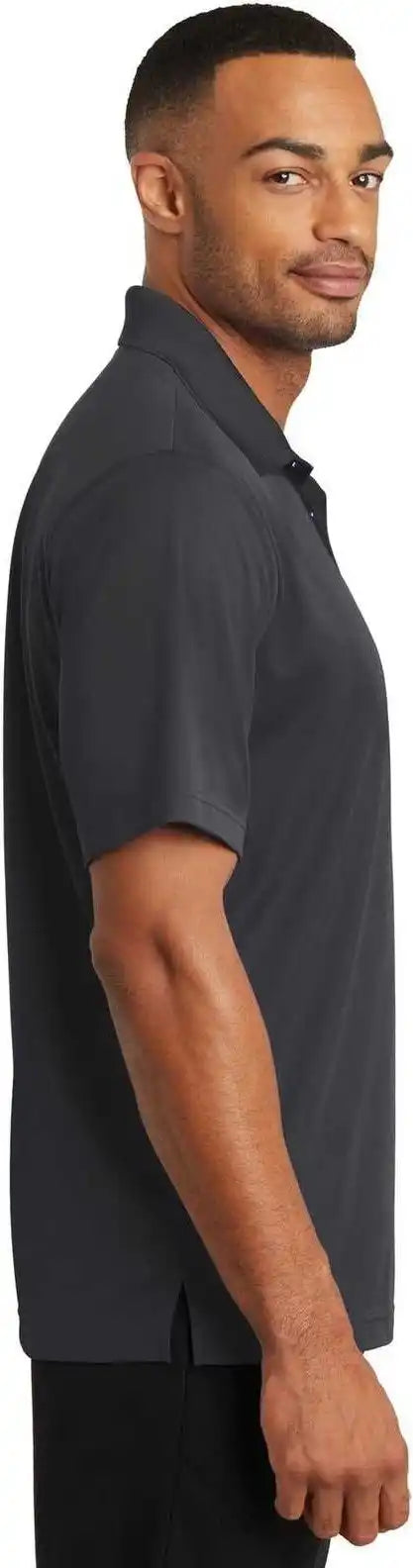 Cornerstone Cs421 Micropique Gripper Polo Iron Gray