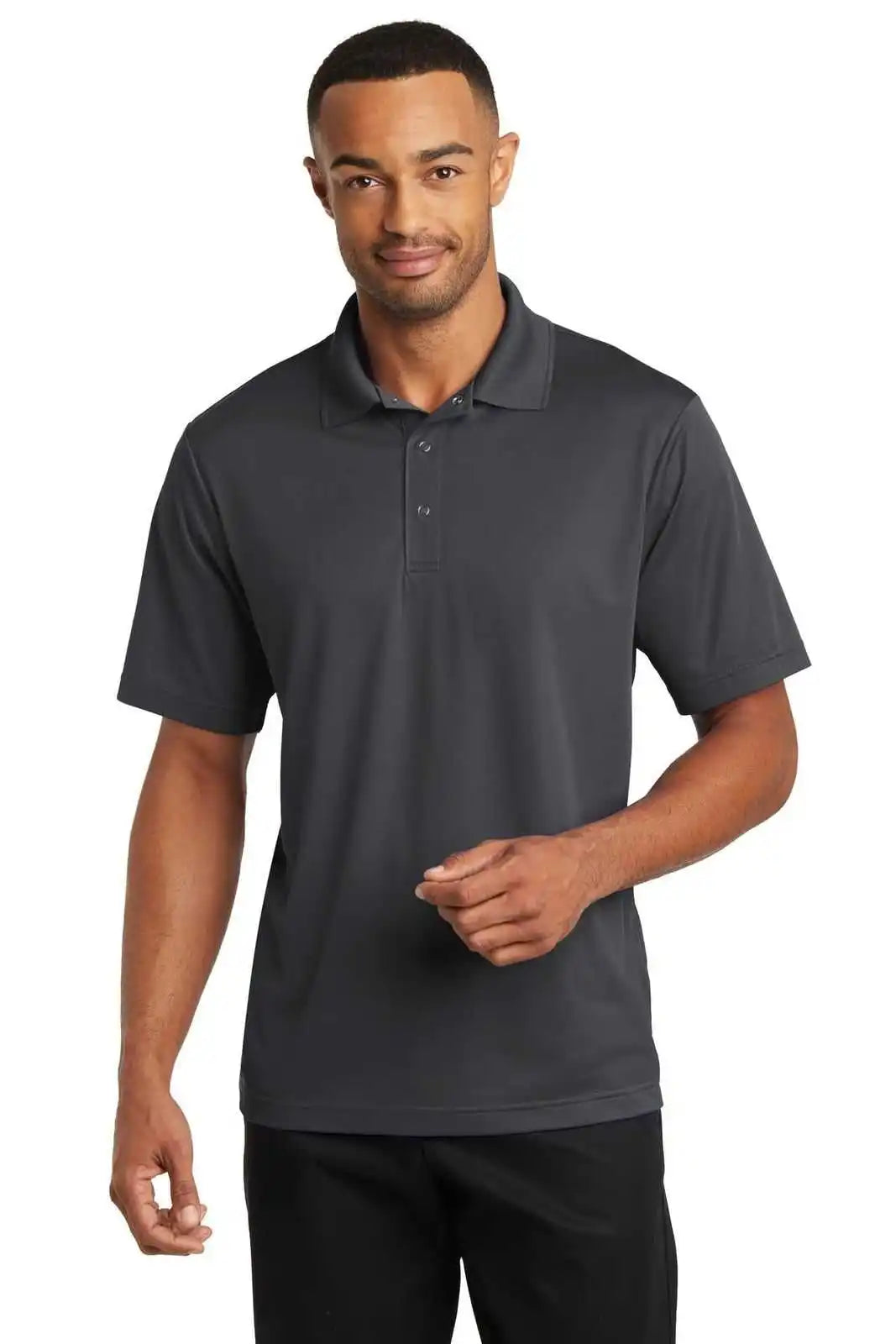 Cornerstone Cs421 Micropique Gripper Polo - Iron Grey