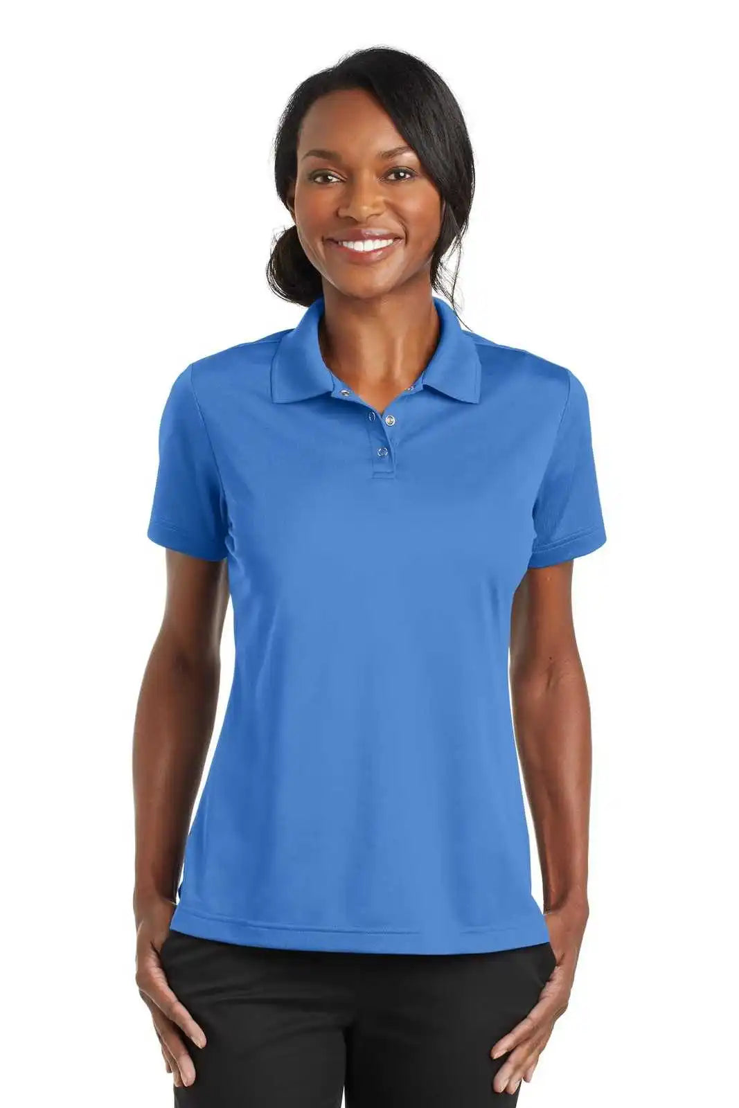 Cornerstone Cs422 Ladies Micropique Gripper Polo - Blue Lake
