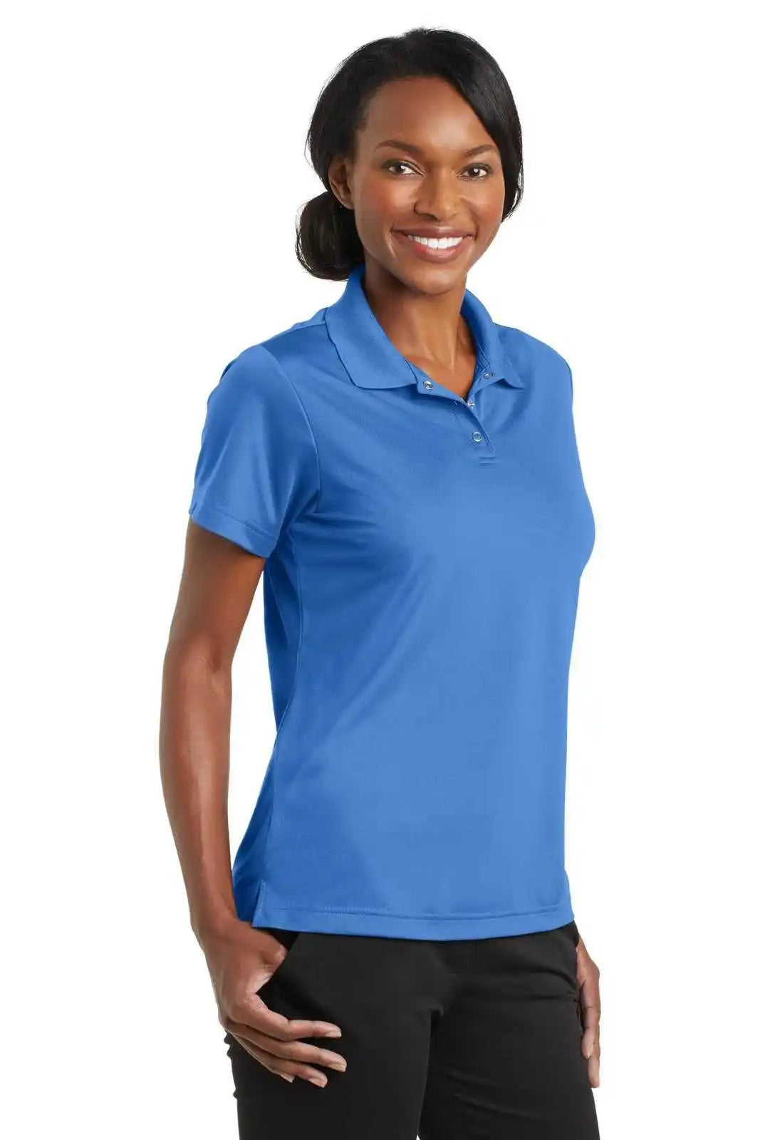 Cornerstone Cs422 Ladies Micropique Gripper Polo - Blue Lake