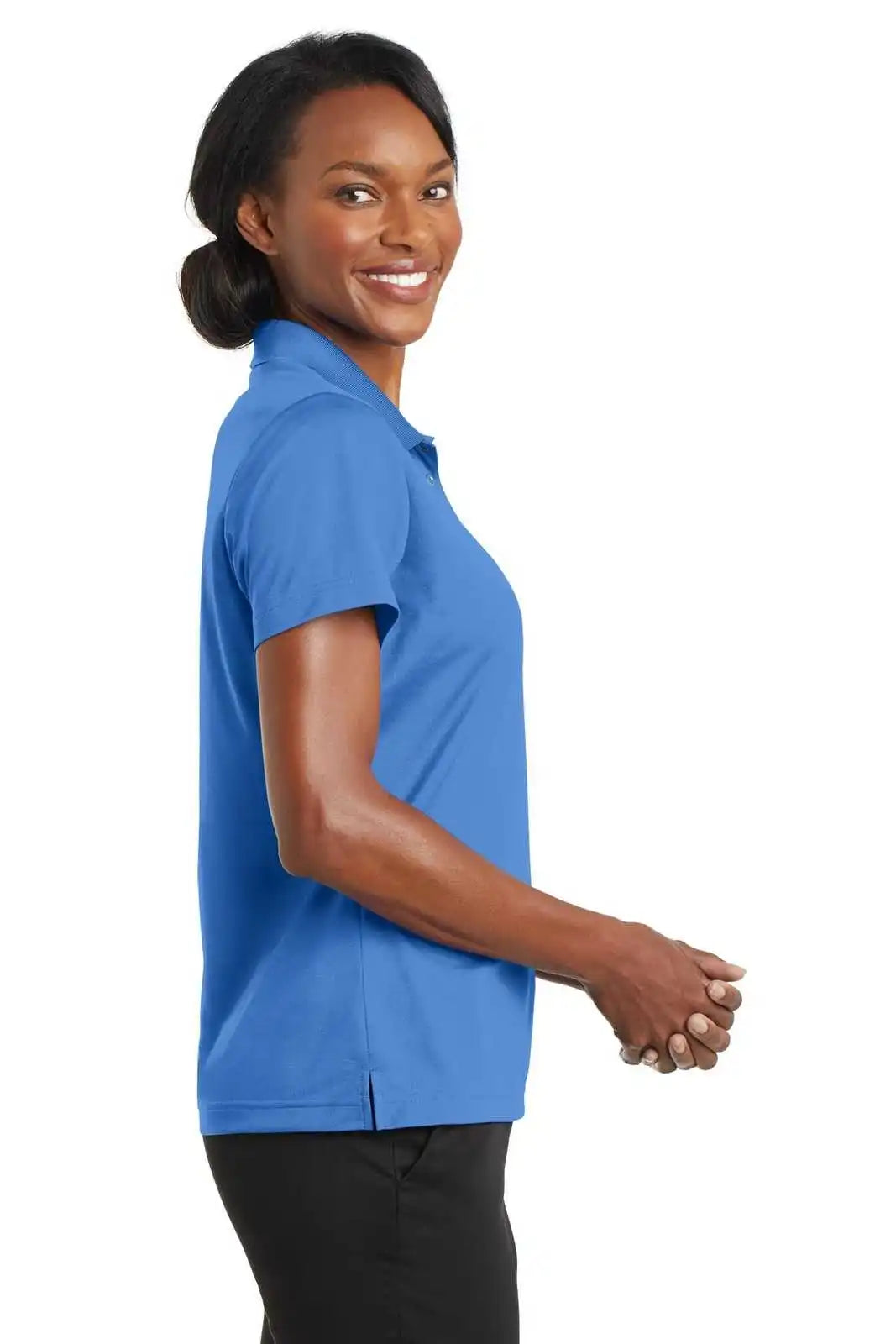 Cornerstone Cs422 Ladies Micropique Gripper Polo - Blue Lake