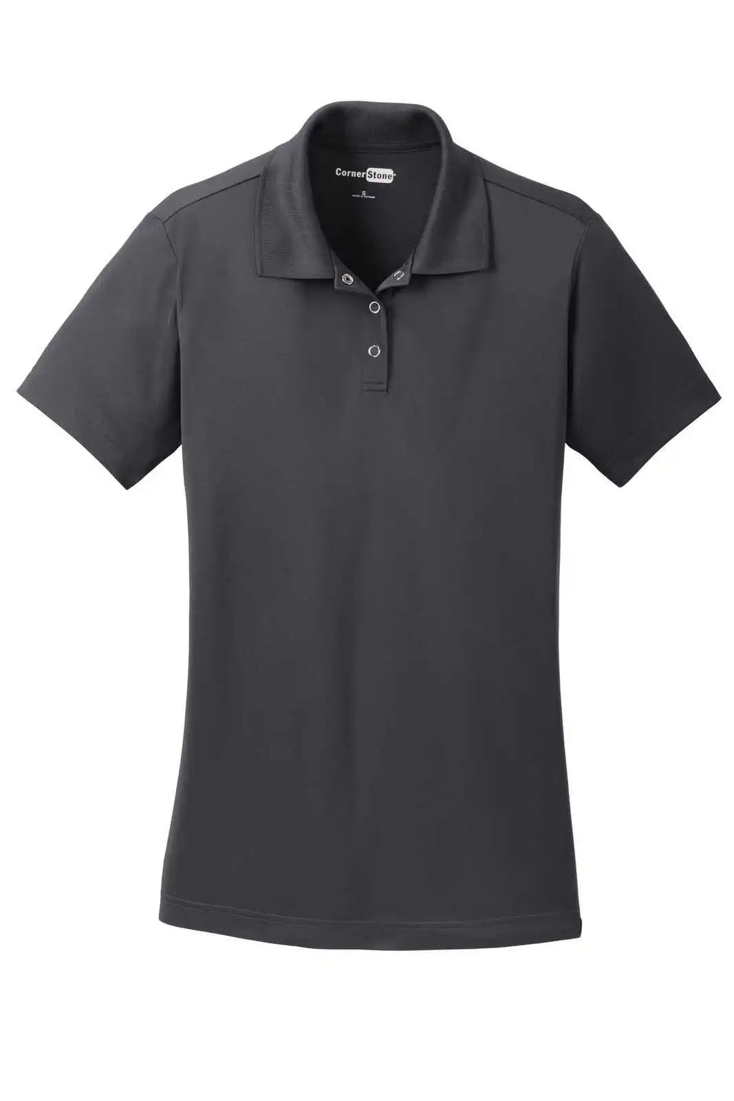 Cornerstone Cs422 Ladies Micropique Gripper Polo - Iron Gray