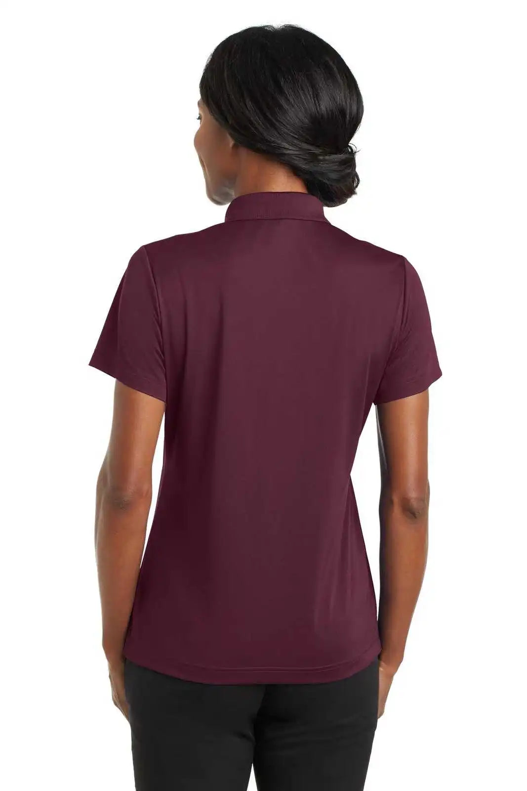 Cornerstone Cs422 Ladies Micropique Gripper Polo - Maroon