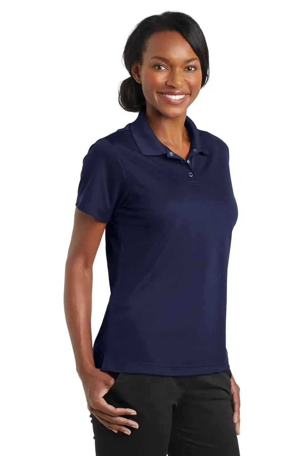 Cornerstone Cs422 Ladies Micropique Gripper Polo - True Navy