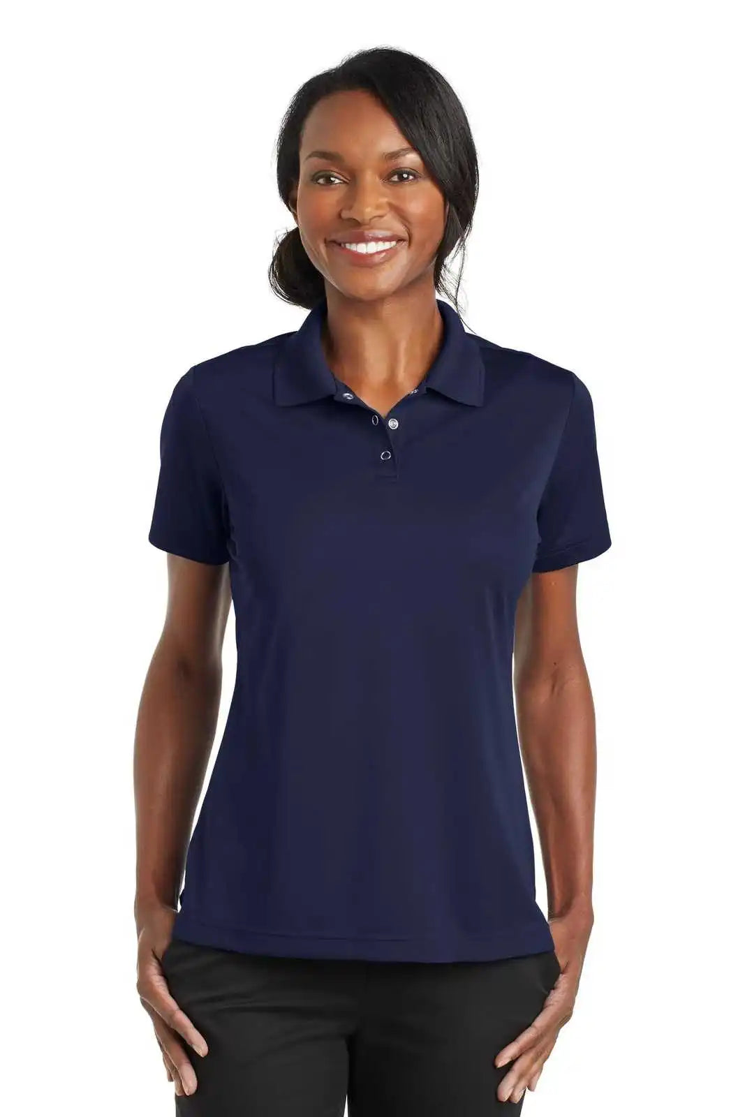 Cornerstone Cs422 Ladies Micropique Gripper Polo - True Navy