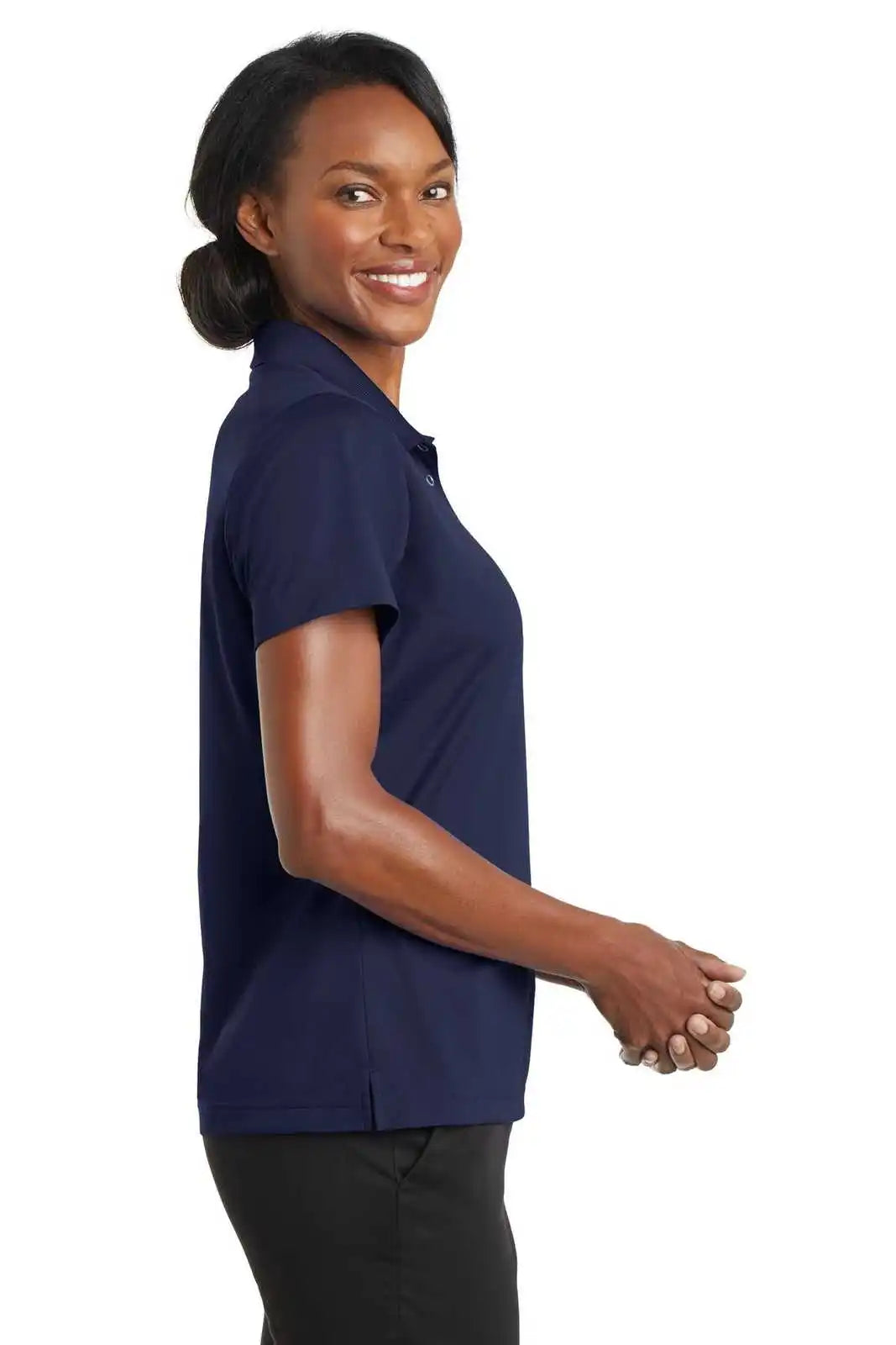 Cornerstone Cs422 Ladies Micropique Gripper Polo - True Navy