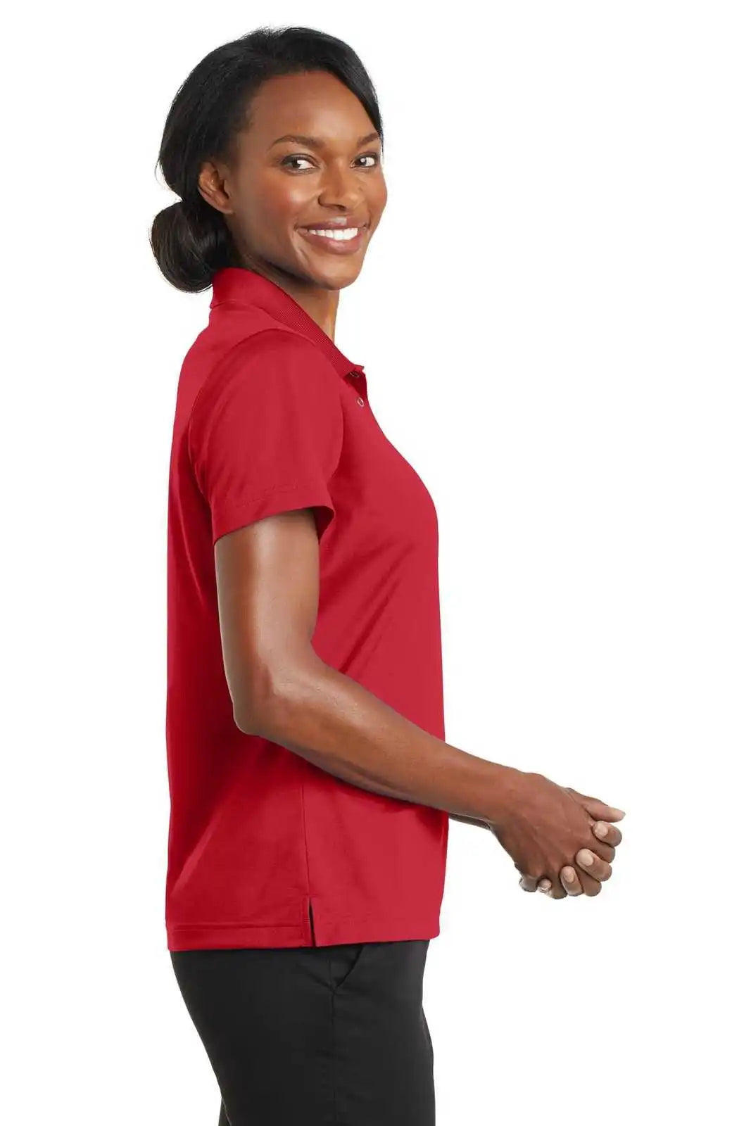 Cornerstone Cs422 Ladies Micropique Gripper Polo - True Red