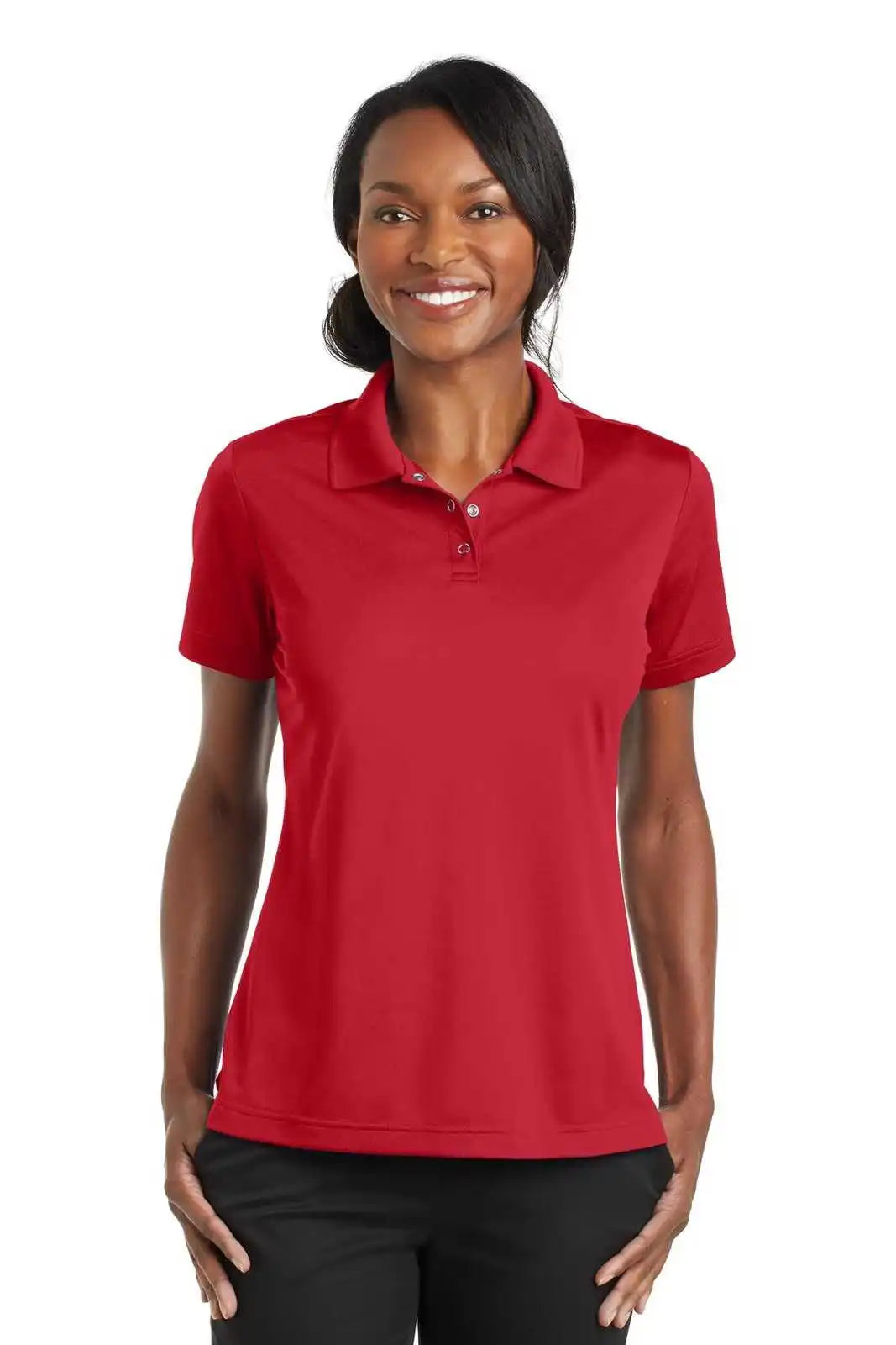 Cornerstone Cs422 Ladies Micropique Gripper Polo - True Red