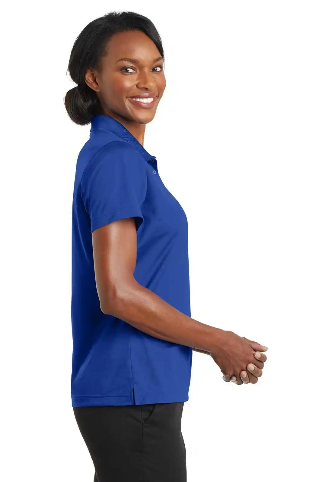 Cornerstone Cs422 Ladies Micropique Gripper Polo - True Royal