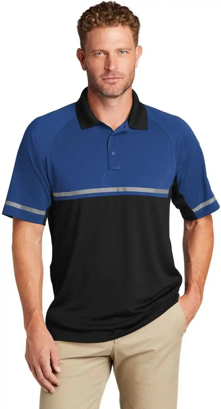 Cornerstone Cs423 Select Lightweight Snag Proof Enhanced Visibility Polo Royal Black