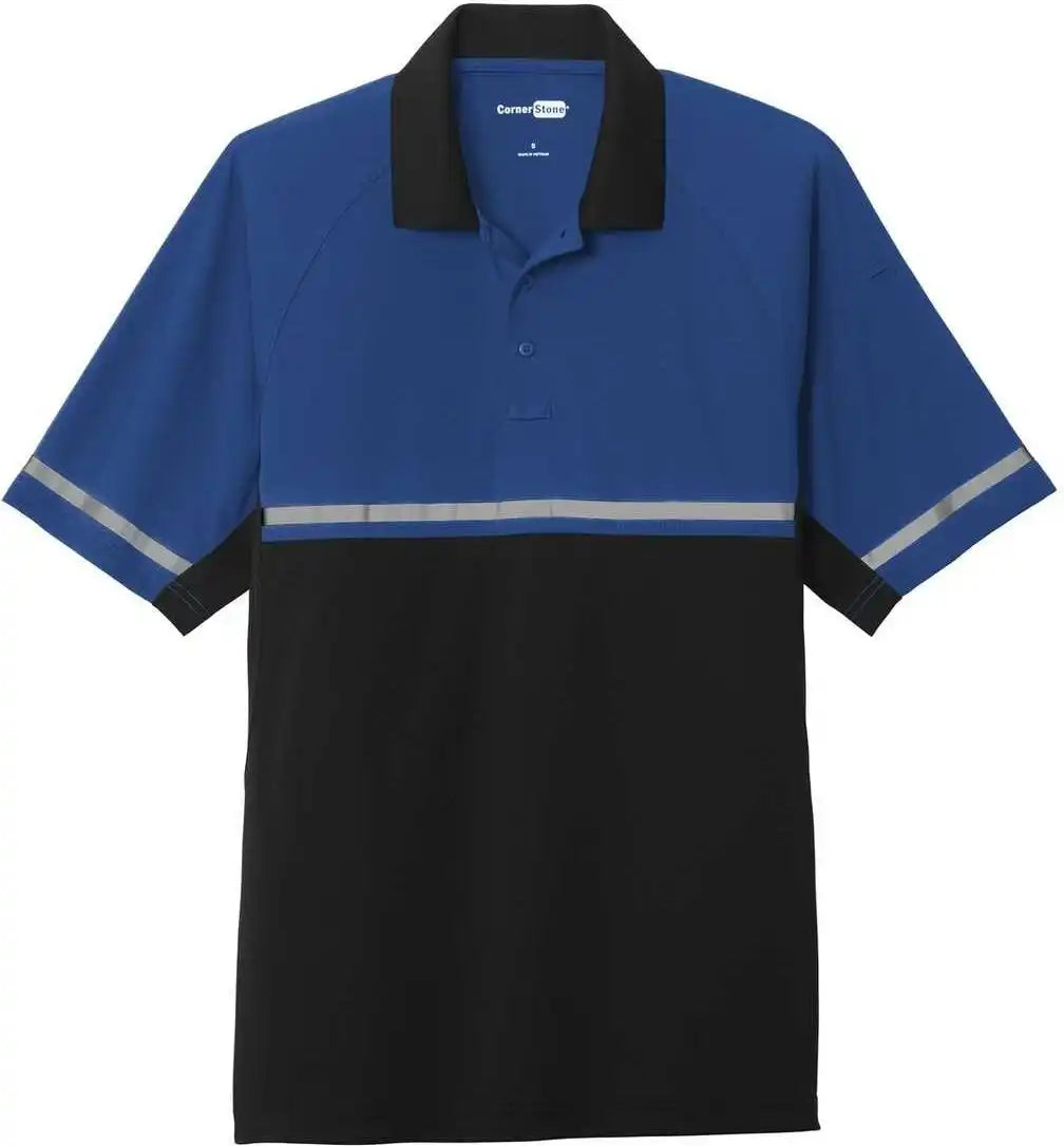 Cornerstone Cs423 Select Lightweight Snag Proof Enhanced Visibility Polo Royal Black