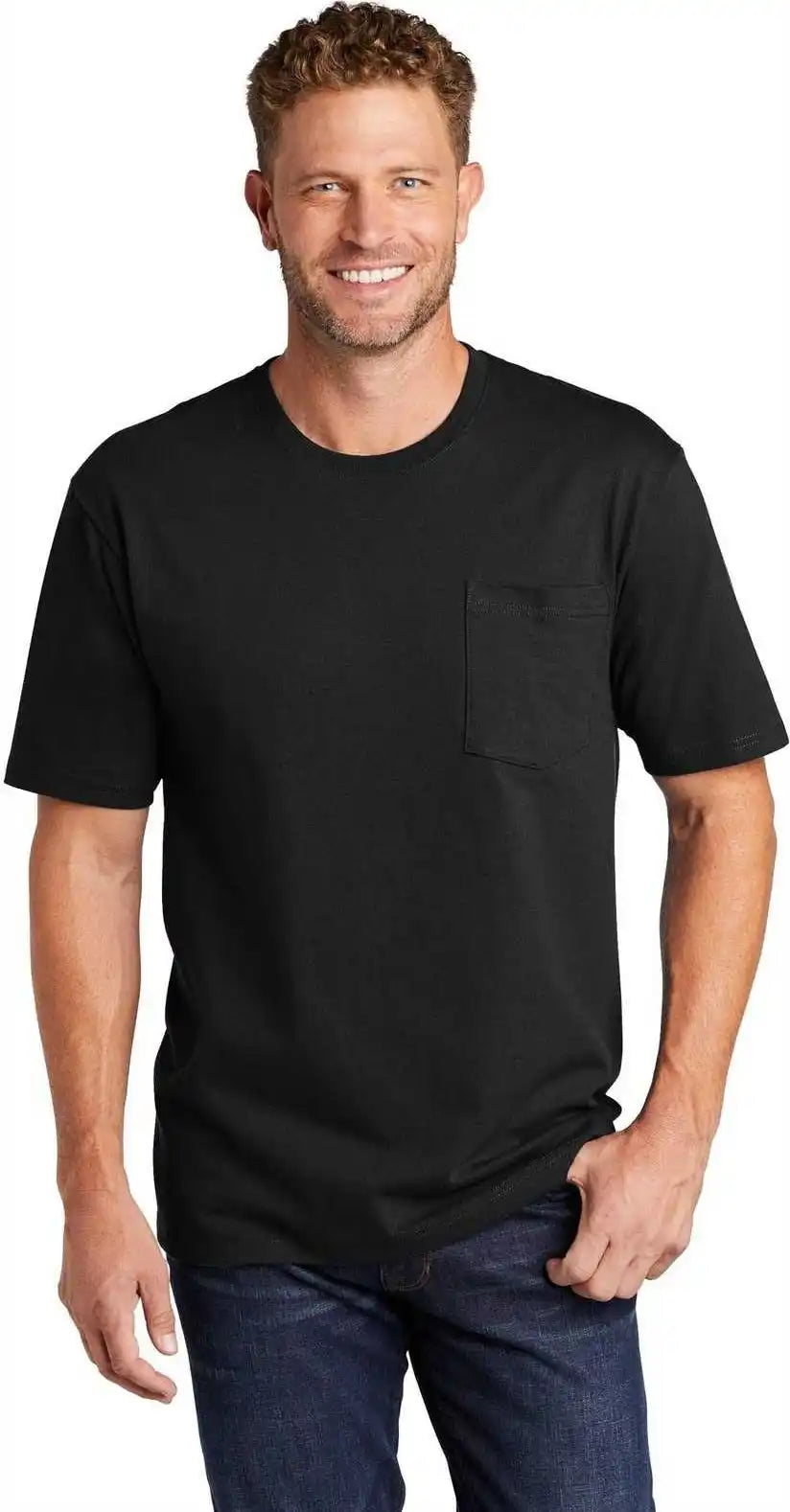 Cornerstone Cs430 Workwear Pocket Tee Black