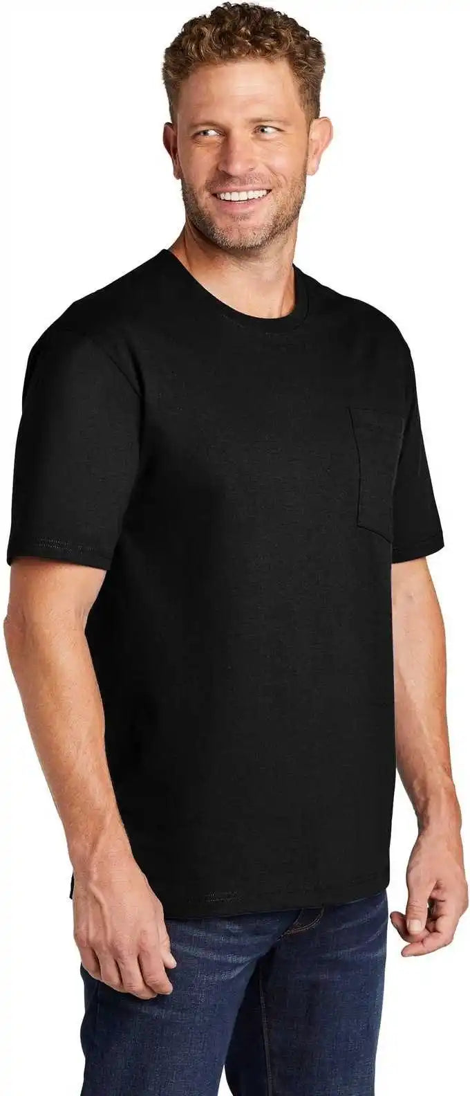 Cornerstone Cs430 Workwear Pocket Tee Black