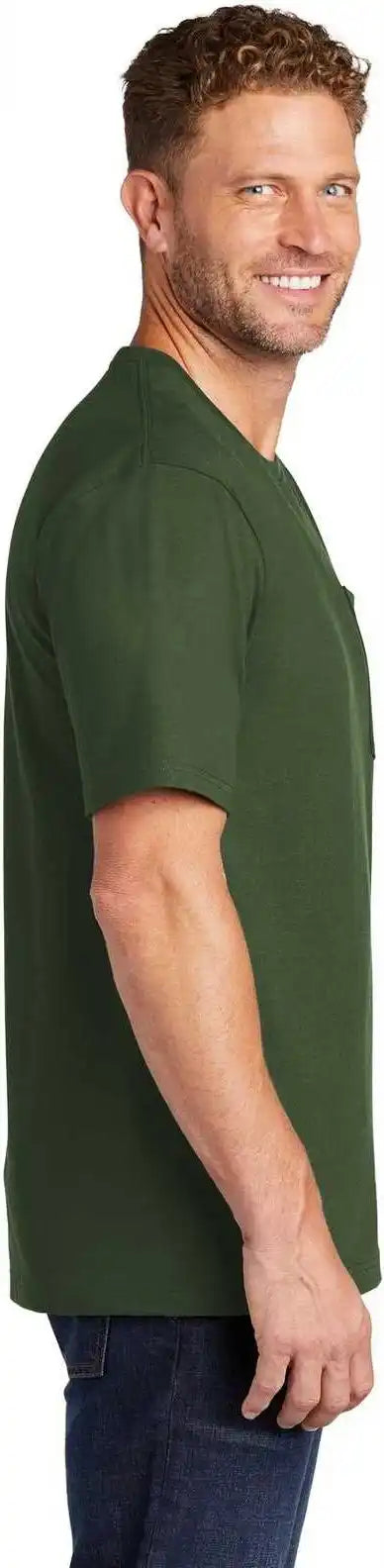 Cornerstone Cs430 Workwear Pocket Tee Dark Green