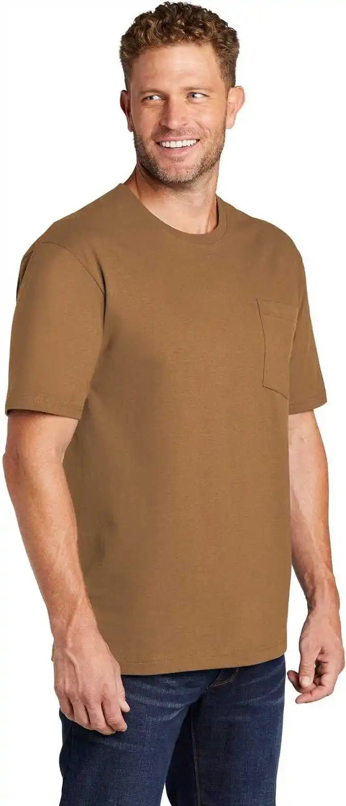 Cornerstone Cs430 Workwear Pocket Tee - Duck Brown