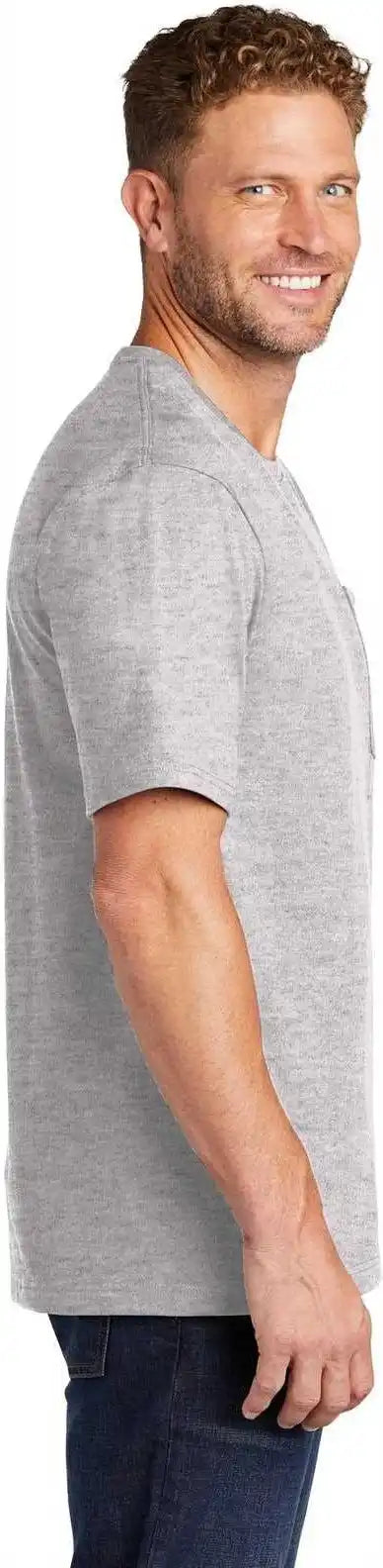 Cornerstone Cs430 Workwear Pocket Tee - Heather Gray