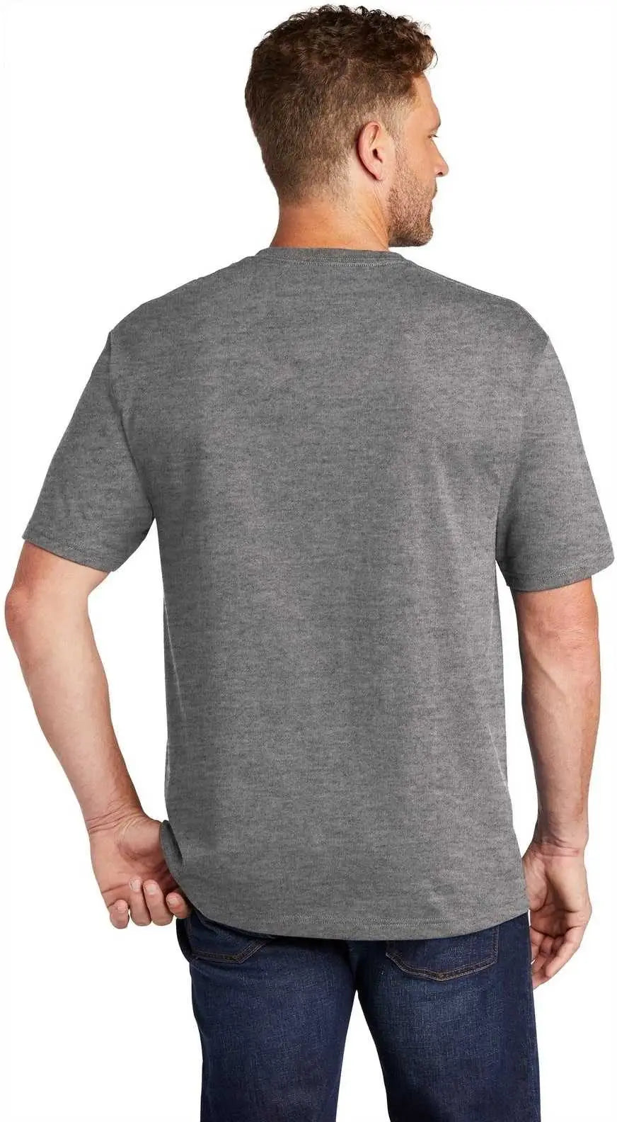 Cornerstone Cs430 Workwear Pocket Tee - Heathered Charcoal