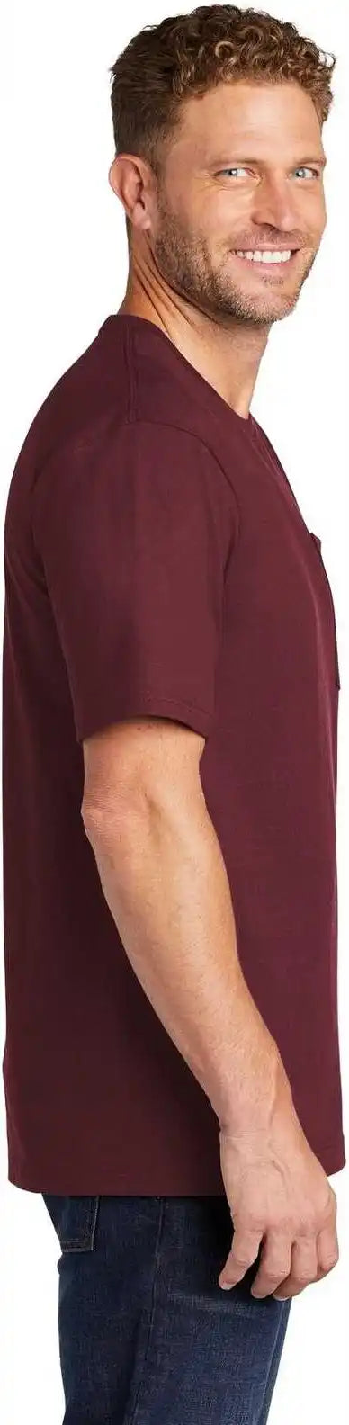 Cornerstone Cs430 Workwear Pocket Tee Maroon