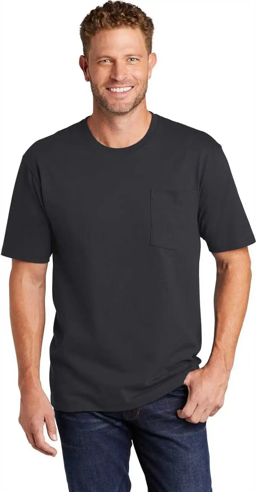 Cornerstone Cs430 Workwear Pocket Tee Navy Blue