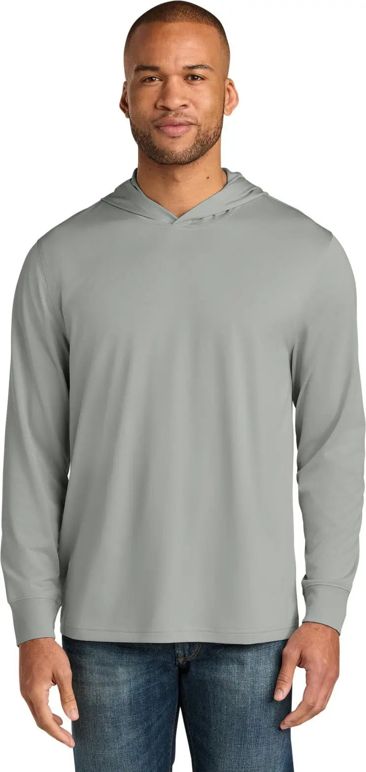 Cornerstone Cs440lsh Workwear Pro Long Sleeve Hooded Tee - Light Gray - Adult Xs