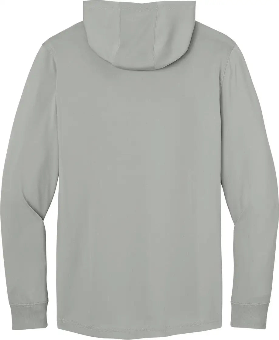 Cornerstone Cs440lsh Workwear Pro Long Sleeve Hooded Tee - Light Gray