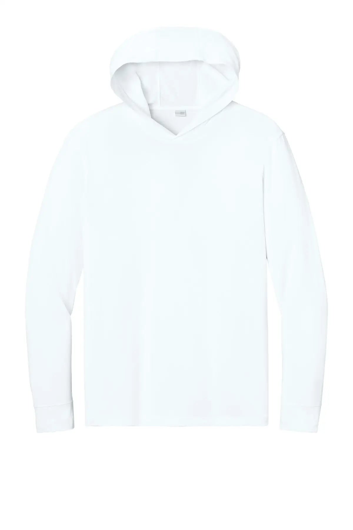 Cornerstone Cs440lsh Workwear Pro Long Sleeve Hooded Tee - White