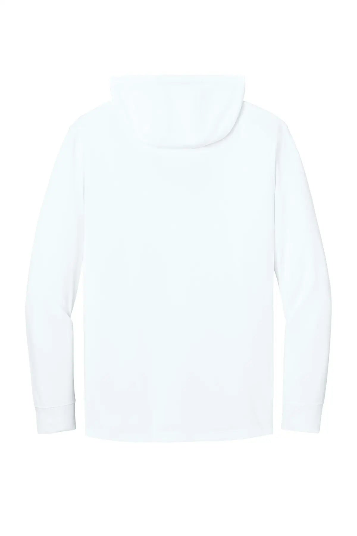 Cornerstone Cs440lsh Workwear Pro Long Sleeve Hooded Tee - White - Adult Xs