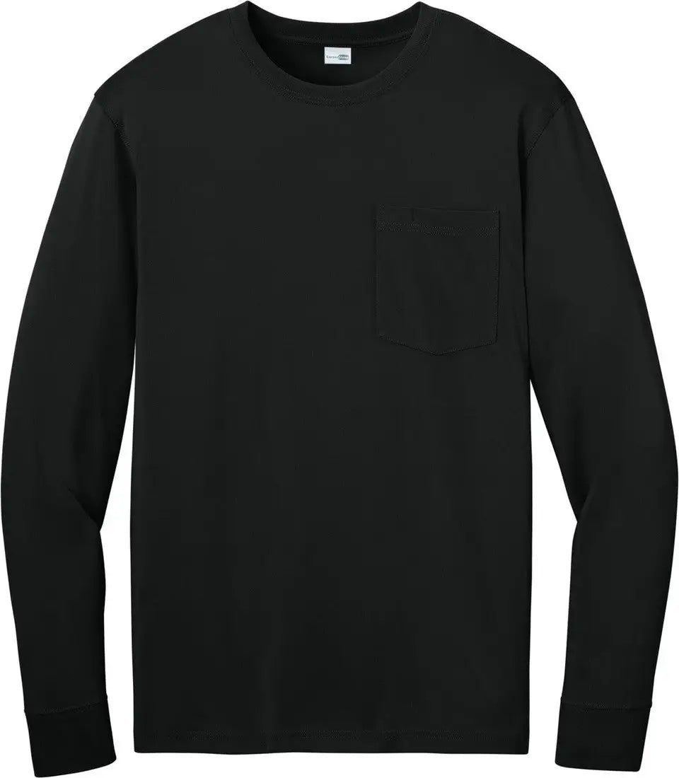 Cornerstone Cs440lsp Workwear Pro Long Sleeve Pocket Tee - Black
