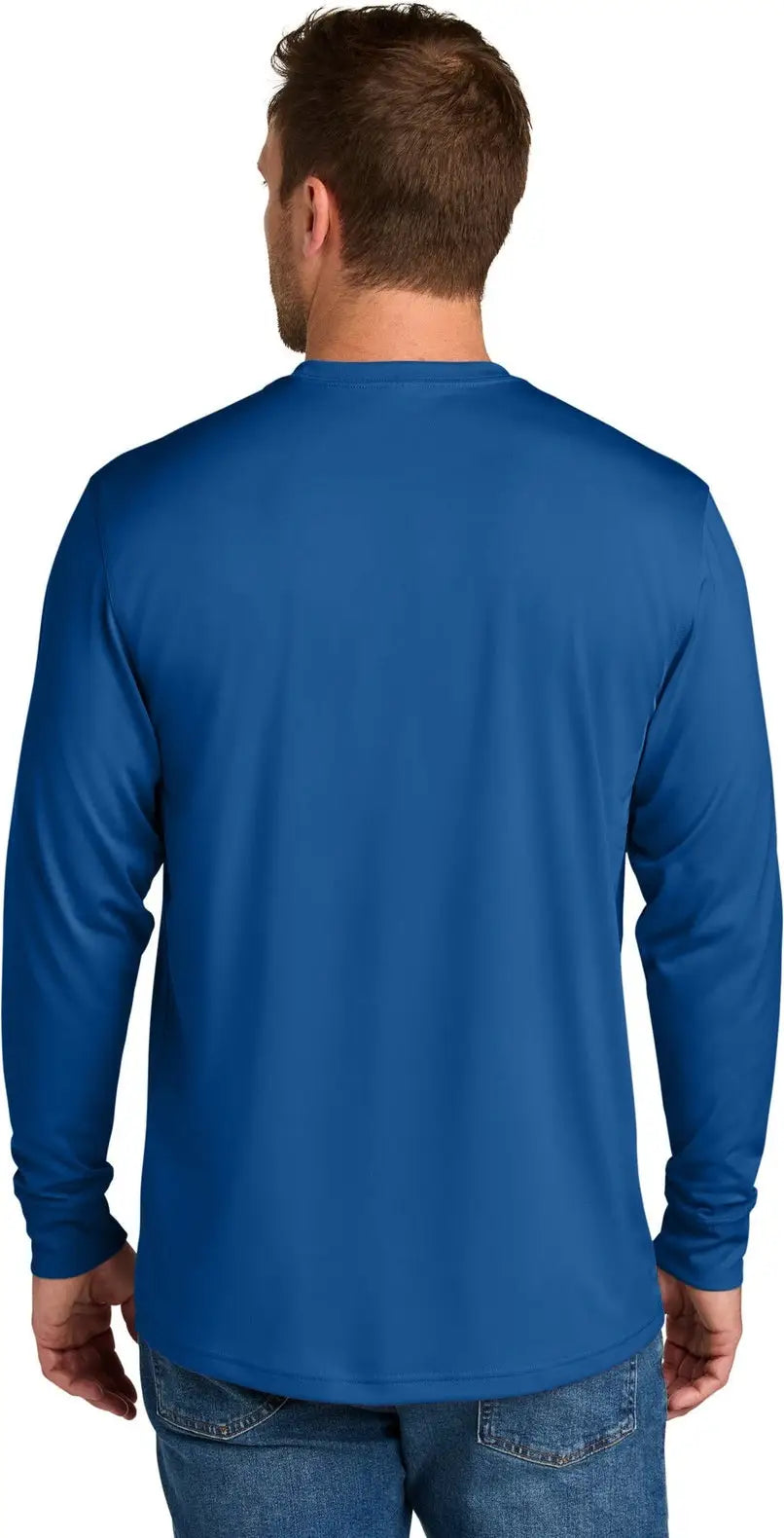 Cornerstone Cs440lsp Workwear Pro Long Sleeve Pocket Tee - Royal