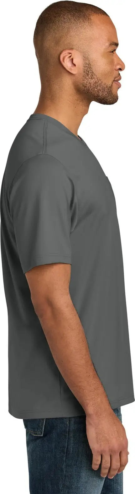 Cornerstone Cs440p Workwear Pro Short Sleeve Pocket Tee - Metal Gray