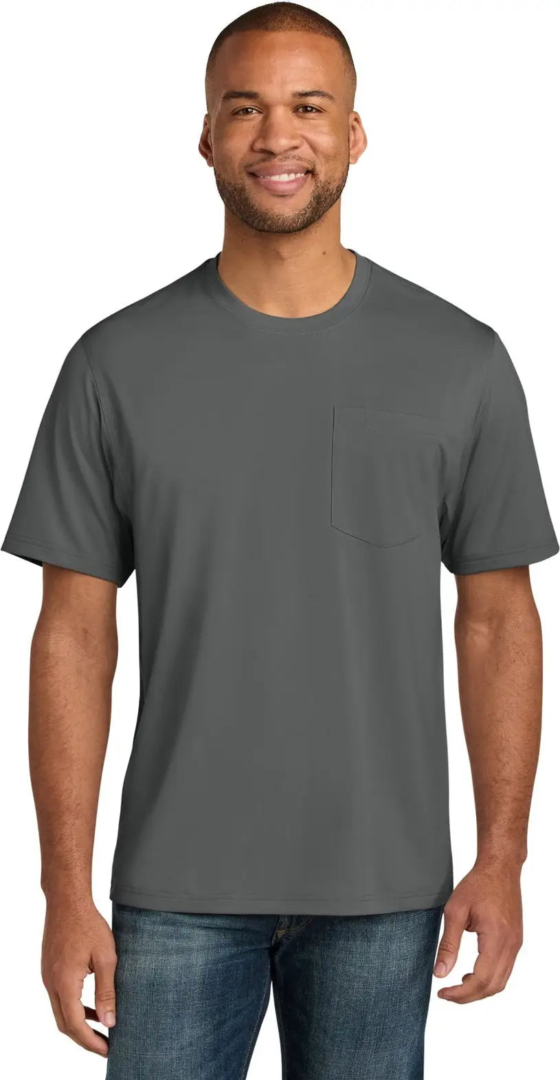 Cornerstone Cs440p Workwear Pro Short Sleeve Pocket Tee - Metal Gray - Adult Xs
