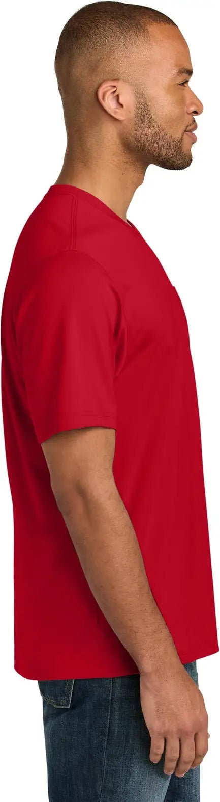Cornerstone Cs440p Workwear Pro Short Sleeve Pocket Tee - Red
