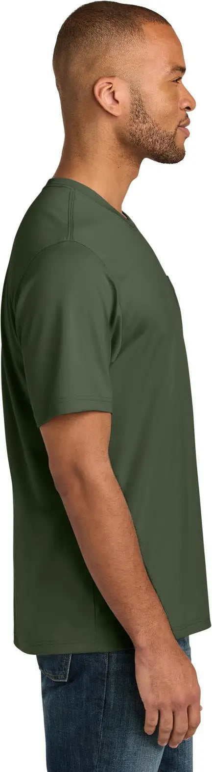 Cornerstone Cs440p Workwear Pro Short Sleeve Pocket Tee - Tactical Green
