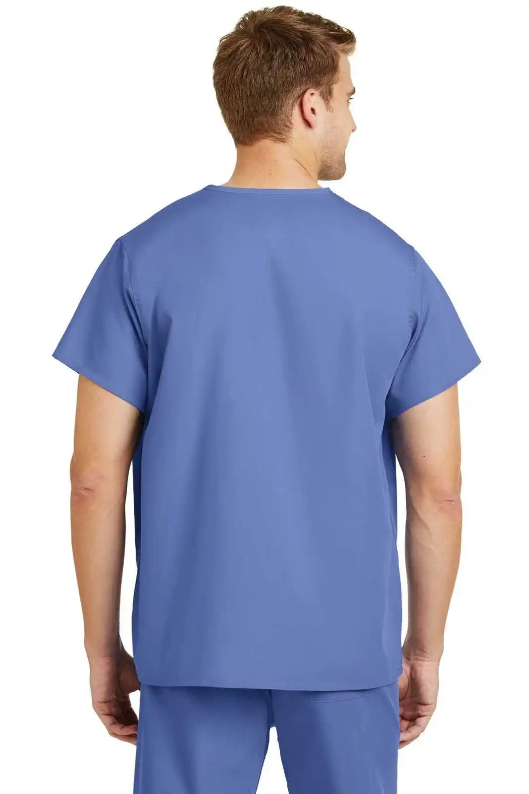 Cornerstone Cs501 Reversible V-neck Scrub Top - Ceil Blue