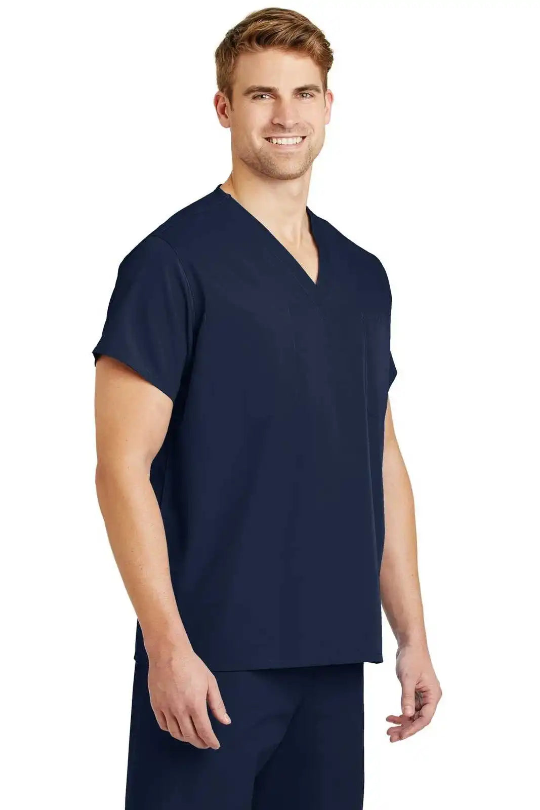 Cornerstone Cs501 Reversible V-neck Scrub Top - Navy