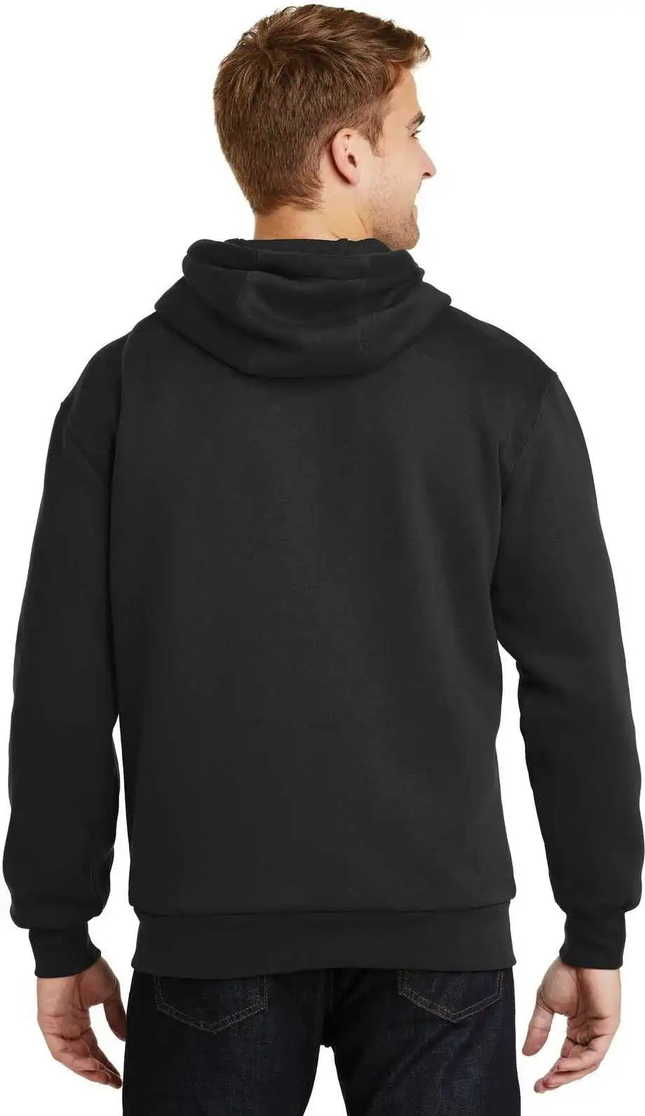 Cornerstone Cs620 Heavyweight Full-zip Hooded Sweatshirt with Thermal Lining - Black