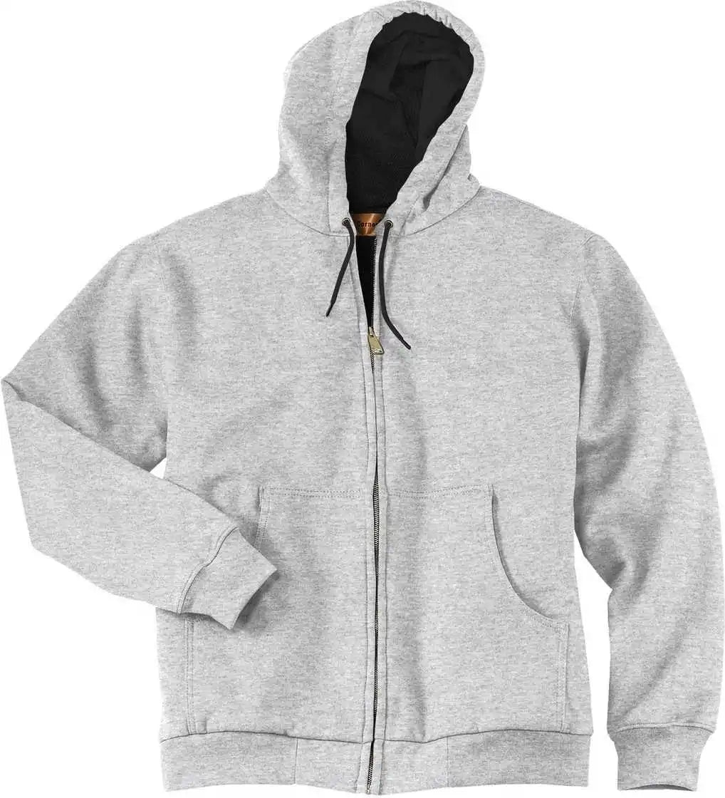 Cornerstone Cs620 Heavyweight Full-zip Hooded Sweatshirt with Thermal Lining - Athletic Heather