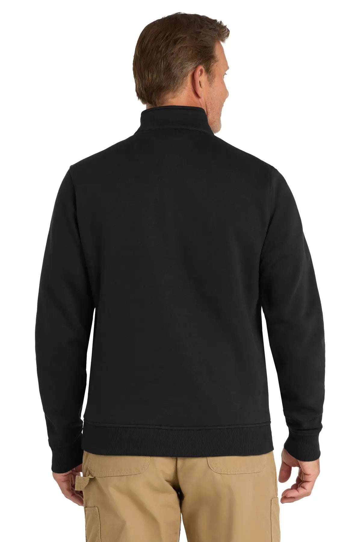 Cornerstone Cs626 1/2-zip Job Shirt - Black