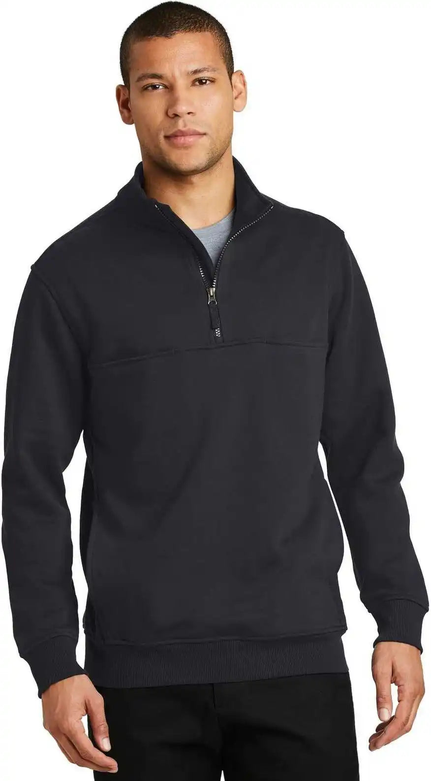 Cornerstone Cs626 1/2 Zip Job Shirt Dark Navy