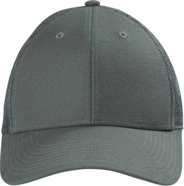 Cornerstone Cs811 Canvas Mesh Back Cap - Charcoal - Dark Gray / Osfm
