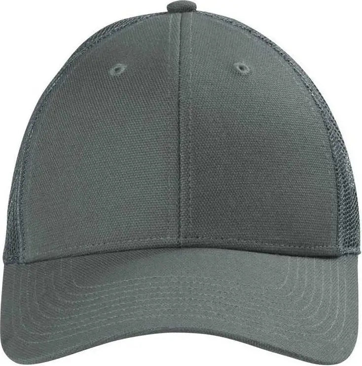 Cornerstone Cs811 Canvas Mesh Back Cap - Charcoal - Dark Gray / Osfm