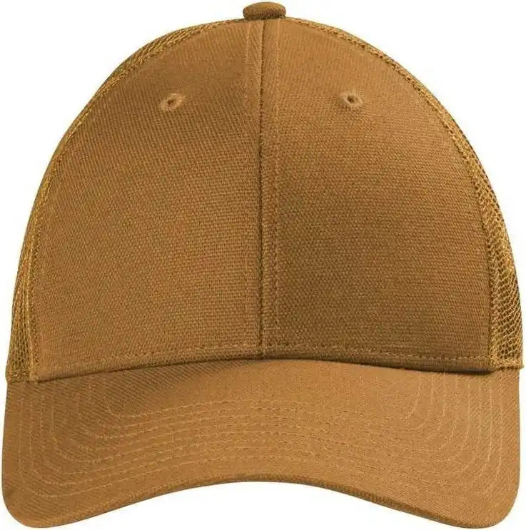 Cornerstone Cs811 Canvas Mesh Back Cap Duck Brown / Osfm