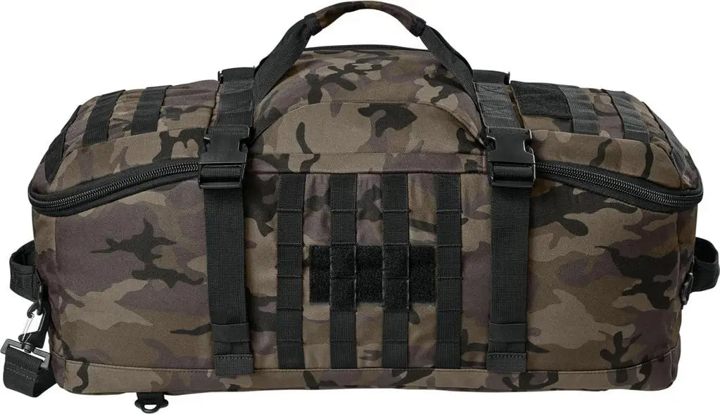 Cornerstone Csb817 Tactical Barrel Duffel - Black Ink Camo