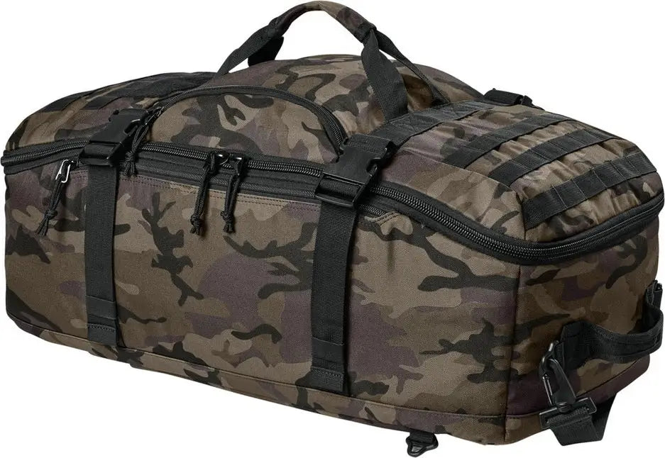 Cornerstone Csb817 Tactical Barrel Duffel - Black Ink Camo